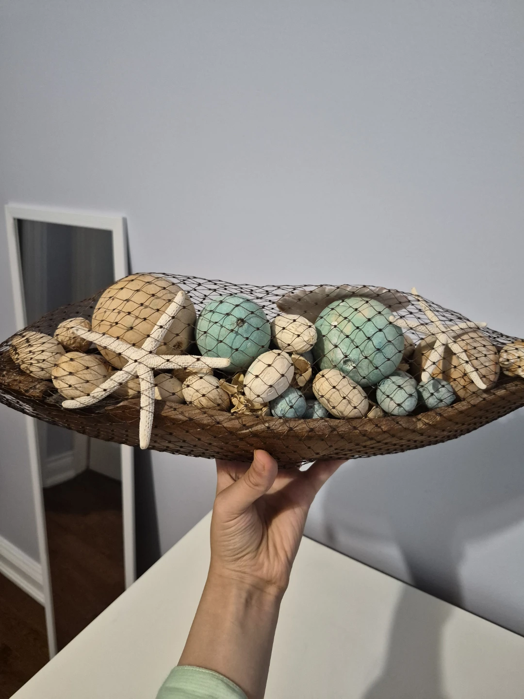 Decorative Nautical Display with Shells and Starfish - photo 4