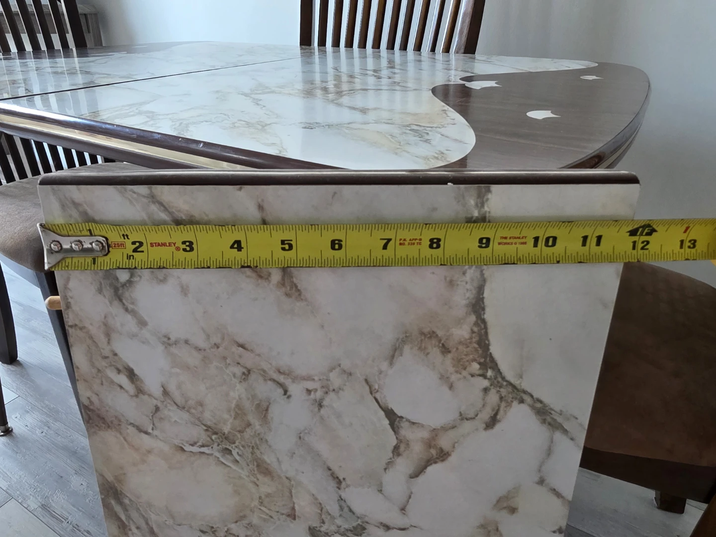 True Retro Marble Top Dining Table with Chairs - photo 5