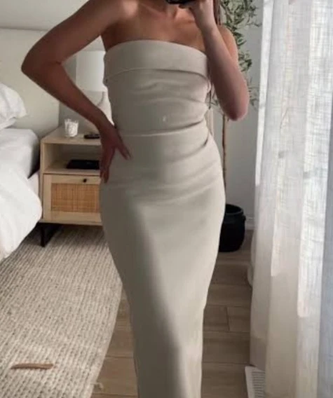 Aritzia Jazz Blue Strapless Maxi Dress - photo 3
