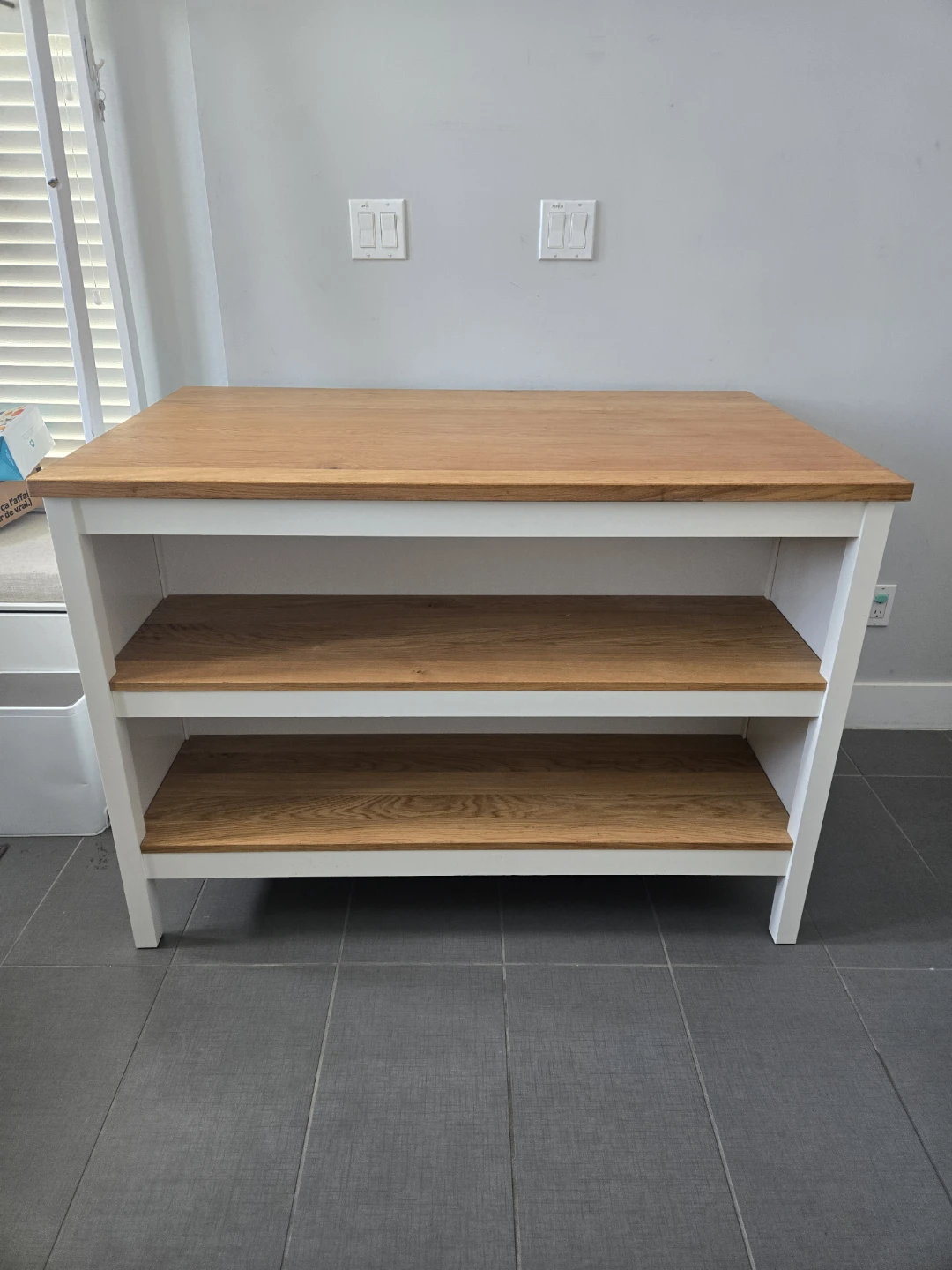 Newly refinished ikea tornviken kitchen island butcher block - photo 2