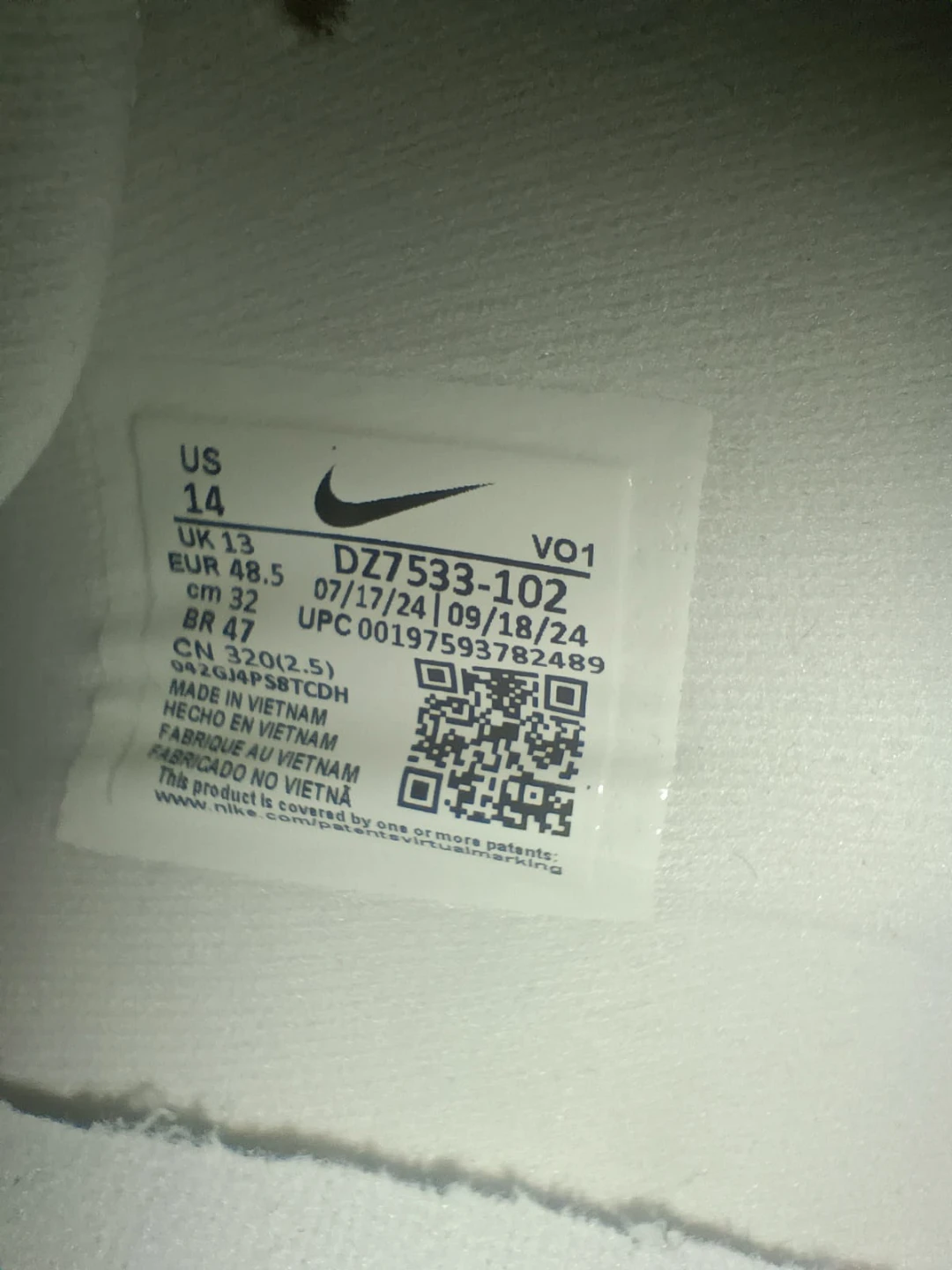Nike Giannis Immortality 3  - Size 14 - Triple White - photo 2