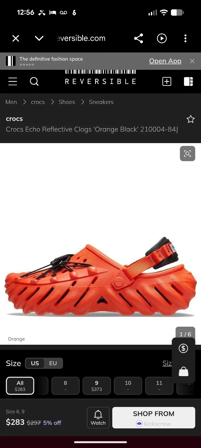 Crocs Echo Reflective Clogs 'Orange Black limited edition - photo 4
