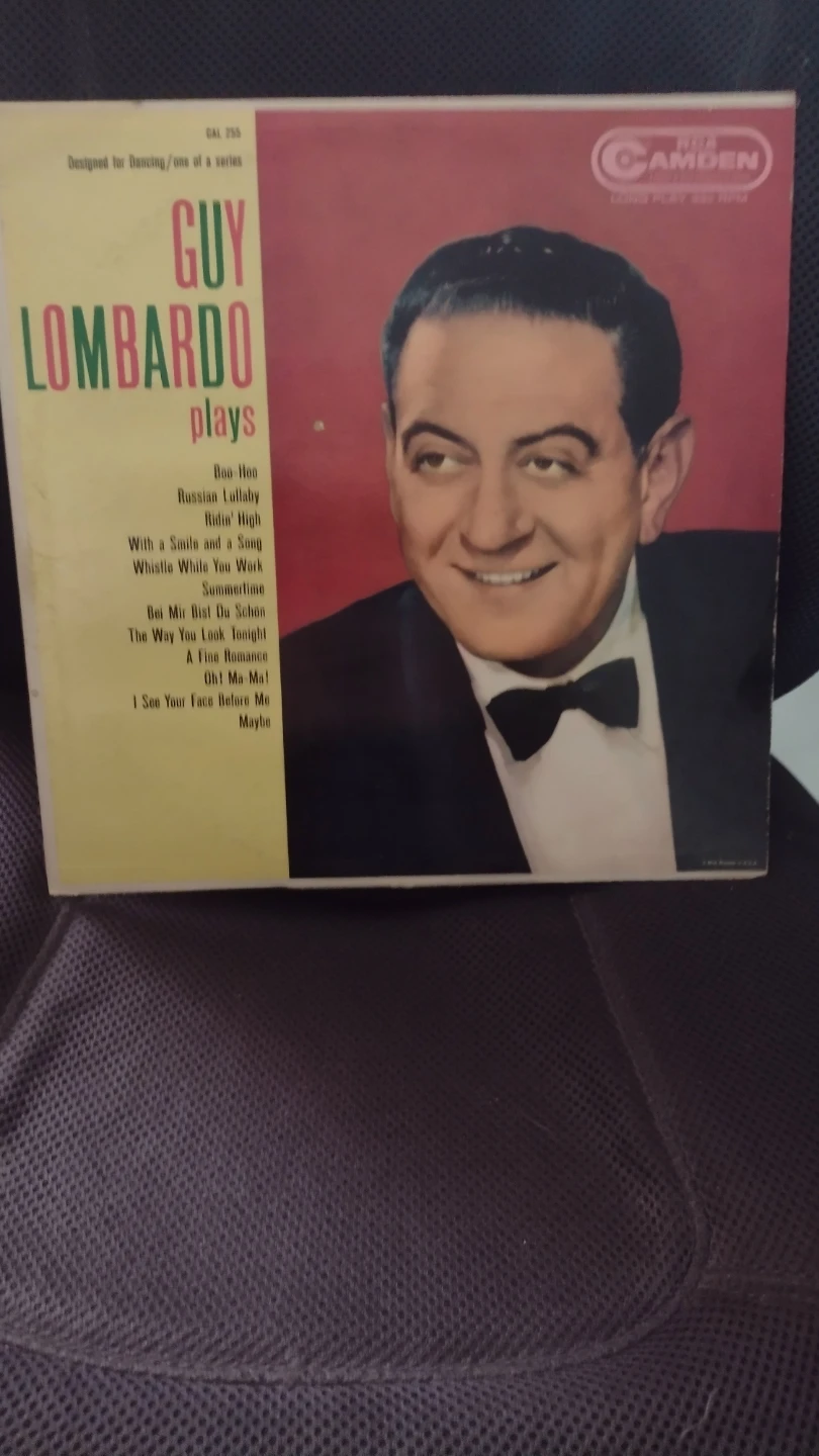 Guy Lombardo Plays RCA Camden Long Play 33 RPM Vinyl Record