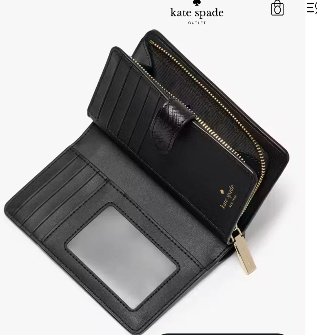Kate Spade Black Floral Wallet - photo 2