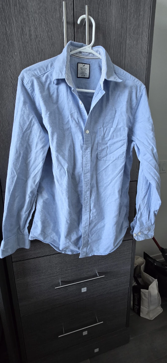 2 shirts for men Blue Button-Up Shirt