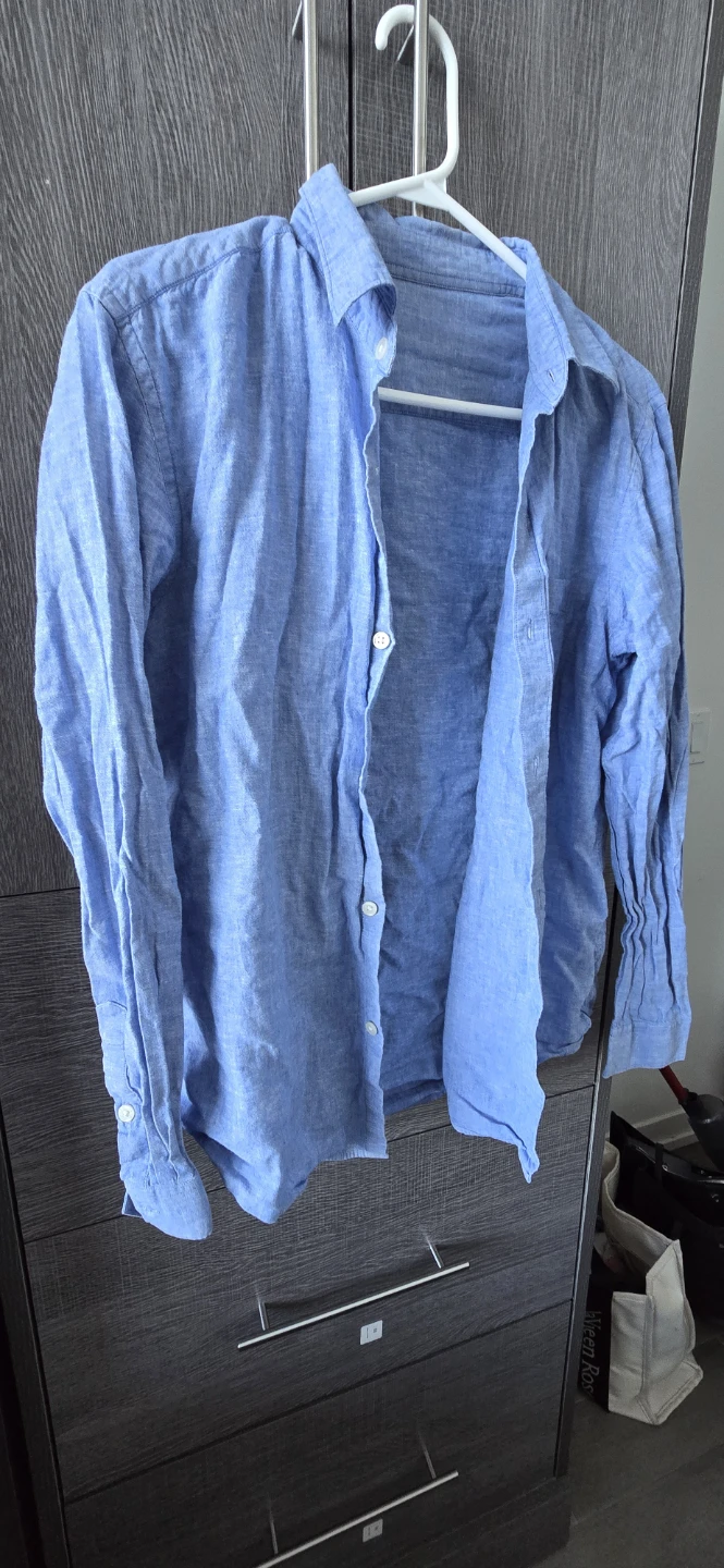 2 shirts for men Blue Button-Up Shirt - photo 2