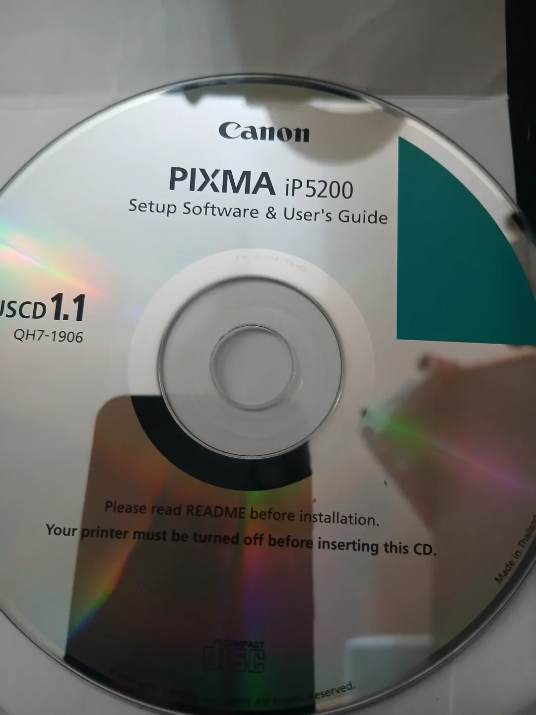 Canon PIXMA iP5200 Setup Software & User's Guide CD