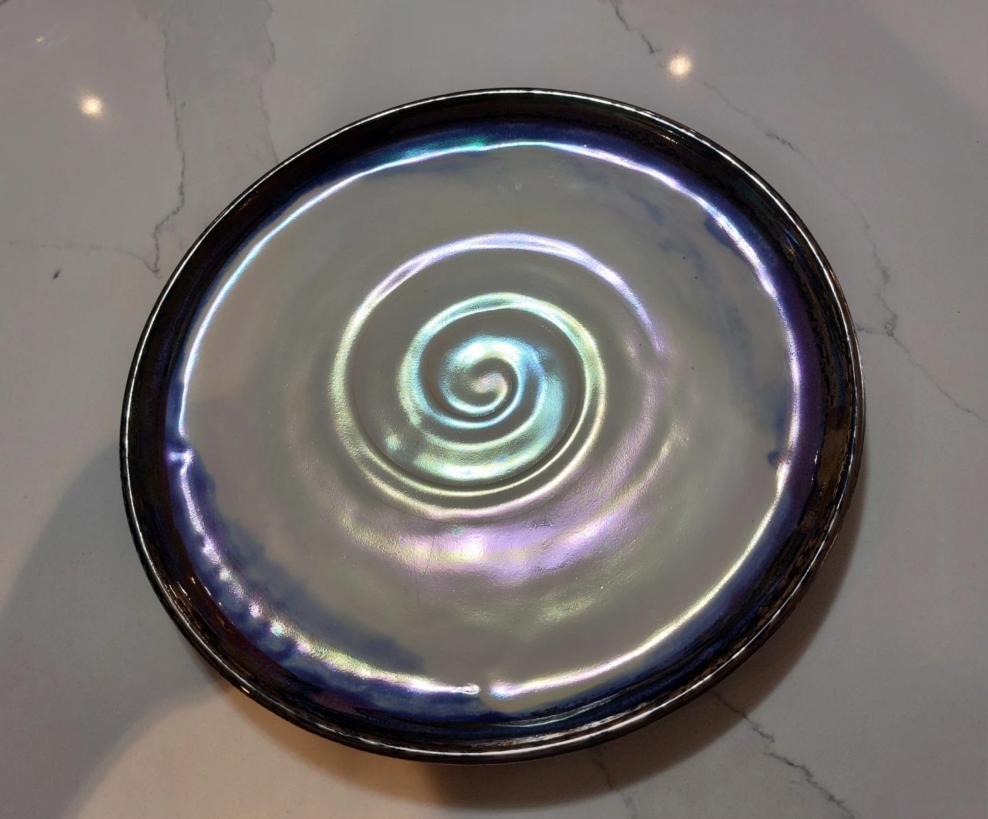 Authentic Pearlescent Ceramic Platter by Alexis Templeton - photo 3