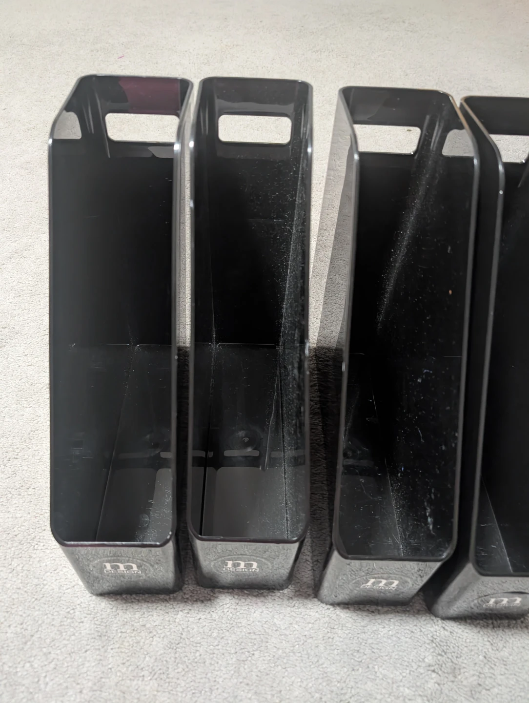 Set of 4 Black Magazine Holders - photo 4