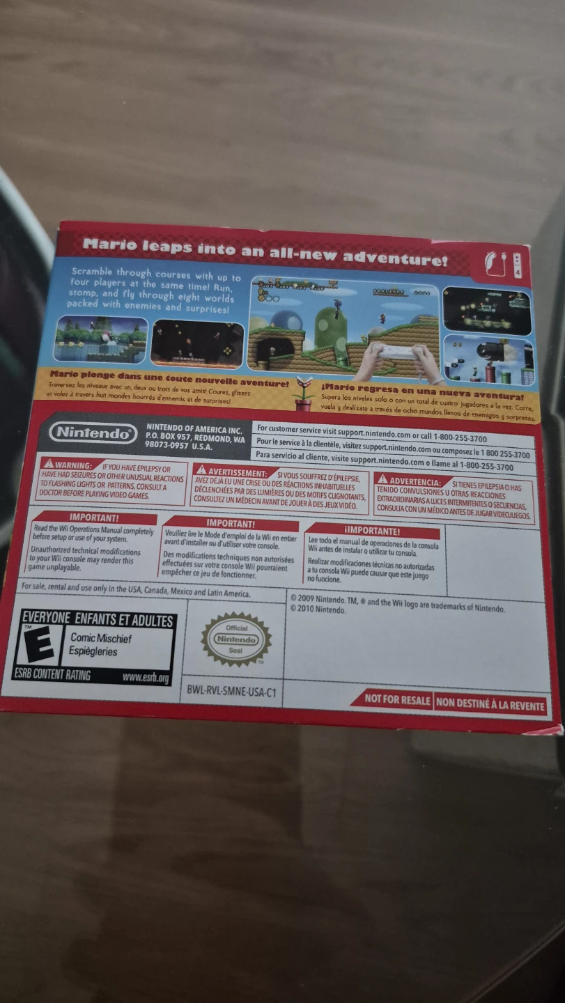Nintendo Wii New Super Mario Bros. Wii Game - photo 4
