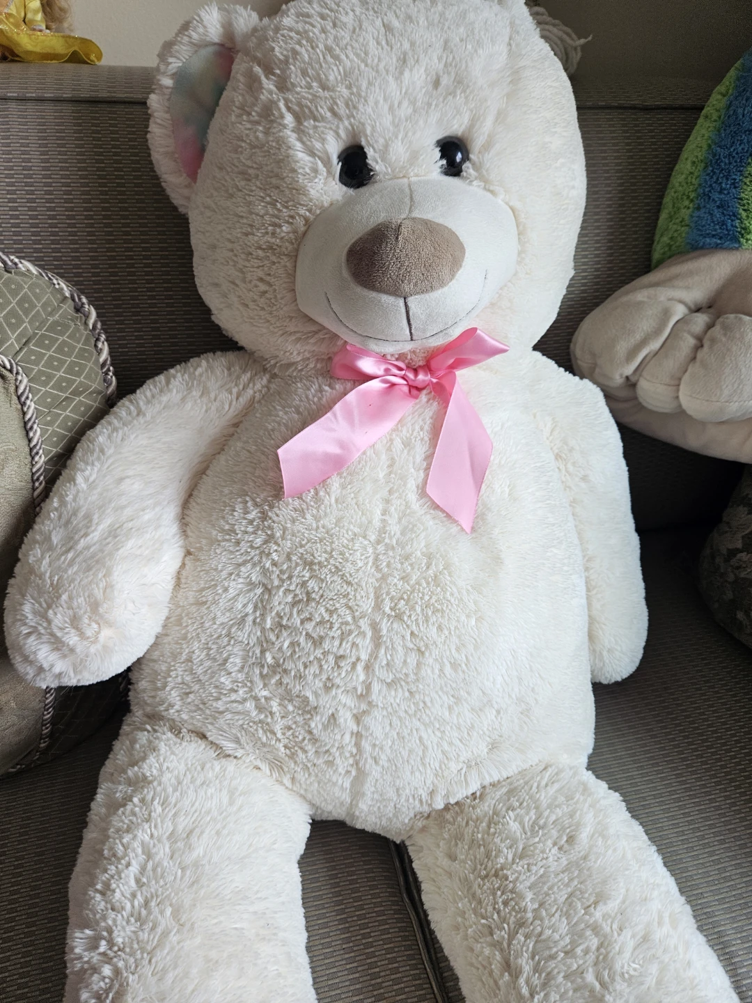 Kellytoy Jumbo ivory Bear 40" Stuffed Animal Plush Bear - photo 2