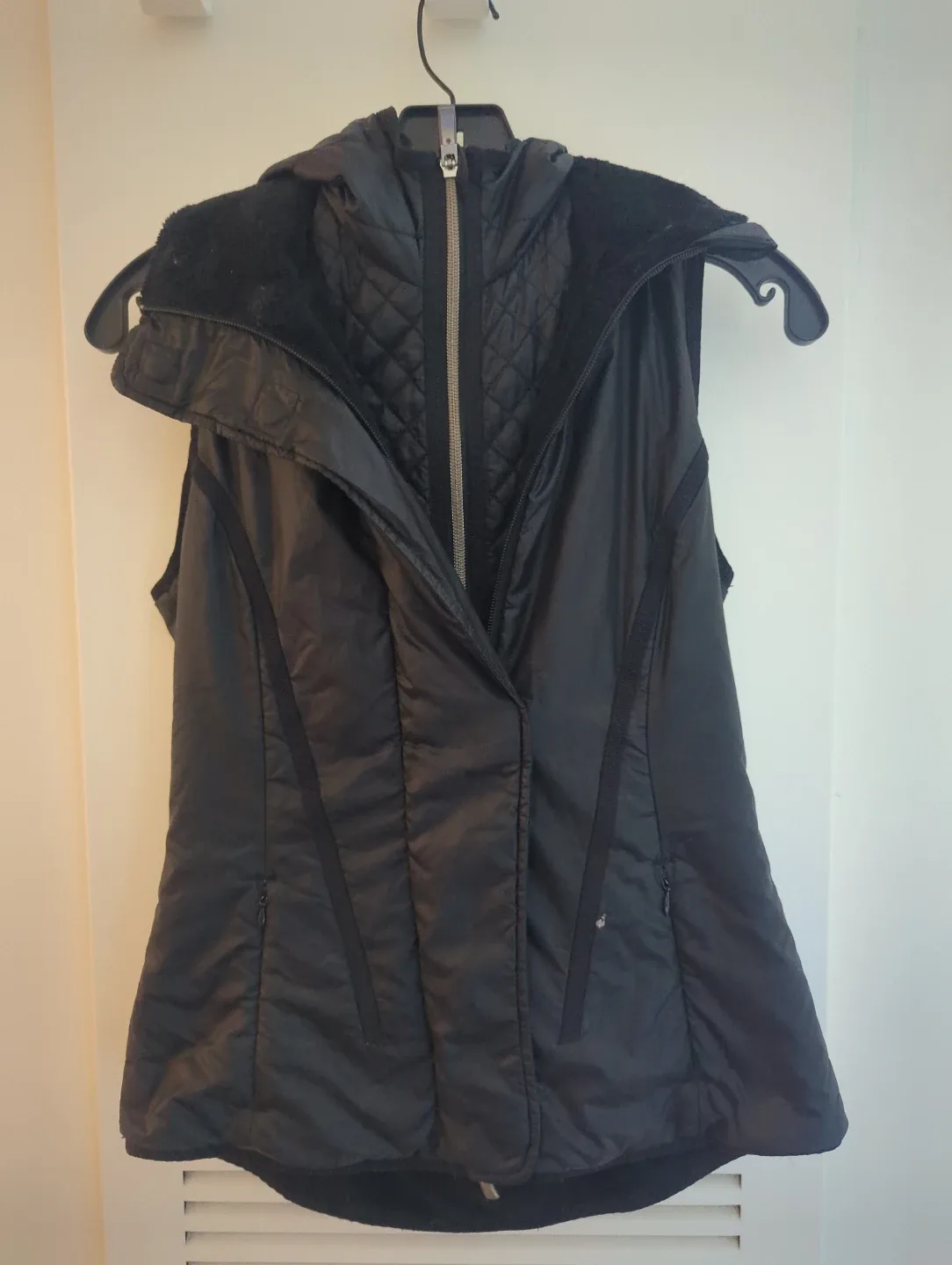 Lululemon Black Hooded Puffer Vest