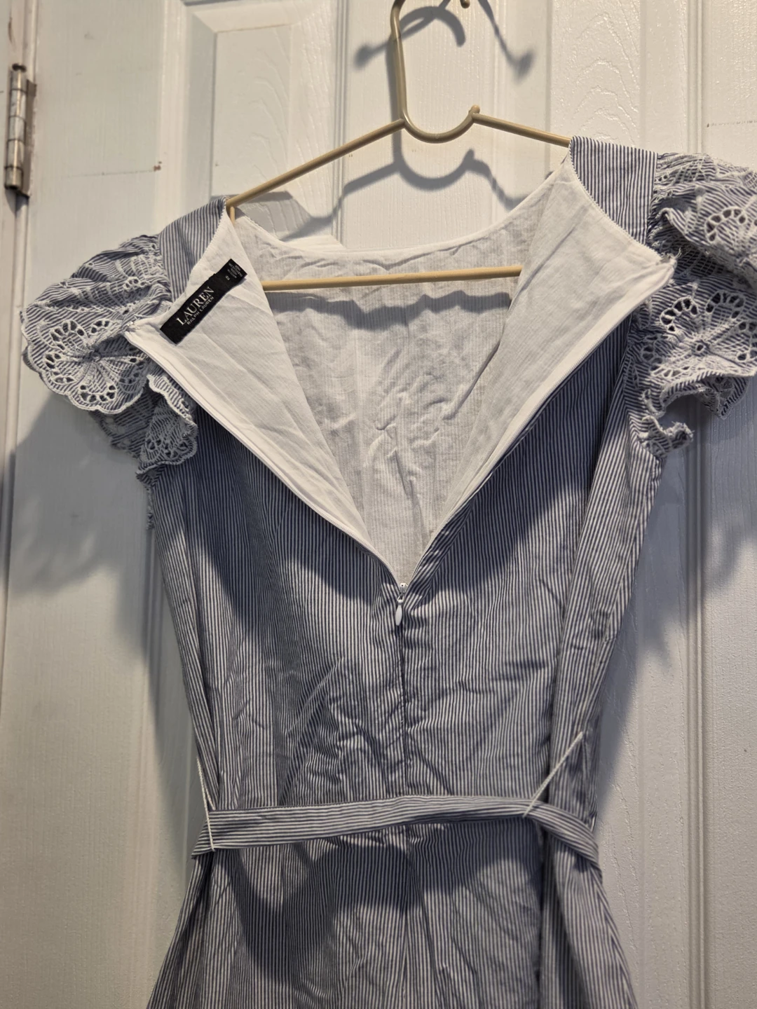 Lauren Ralph Lauren Striped Eyelet Dress Size 2 - photo 3