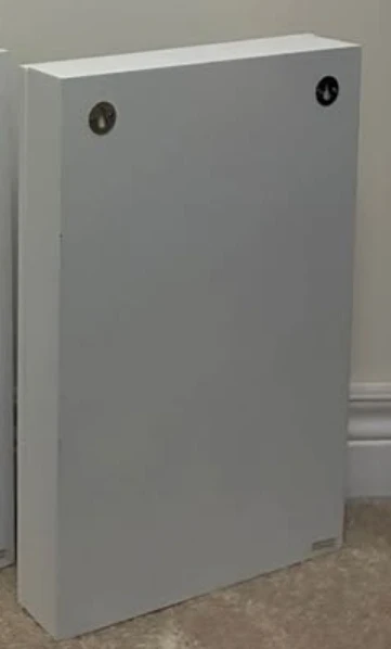 White Shadow Box Frame with Glass Door - photo 2