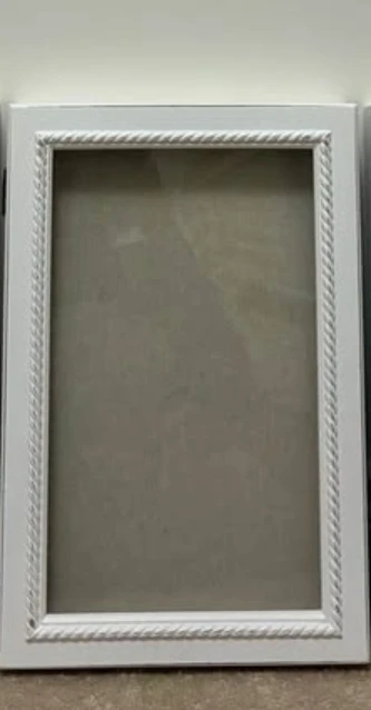 White Shadow Box Frame with Glass Door - photo 3