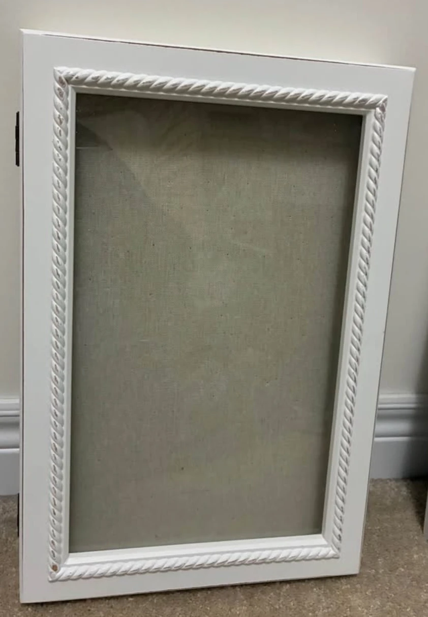 White Shadow Box Frame with Glass Door - photo 4