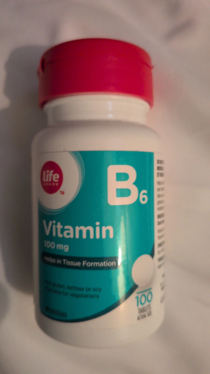 🪷Life Brand Vitamin B6 100 mg Tablets - 100 Count