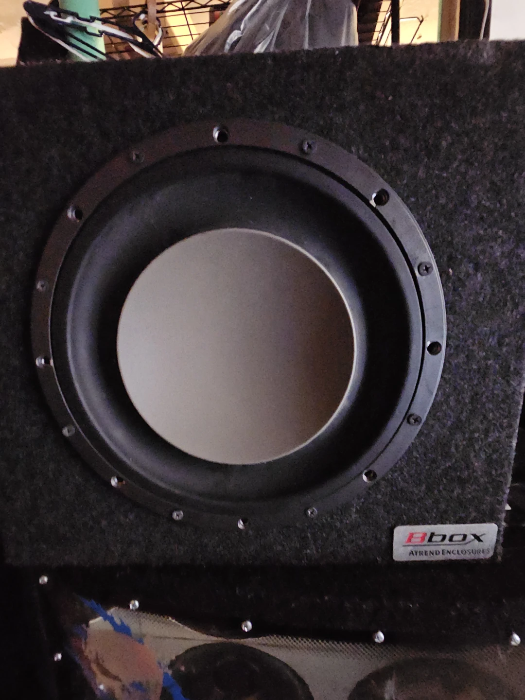 10-inch subwoofer mounted inside a Bbox Single Sealed Enclosure - photo 4