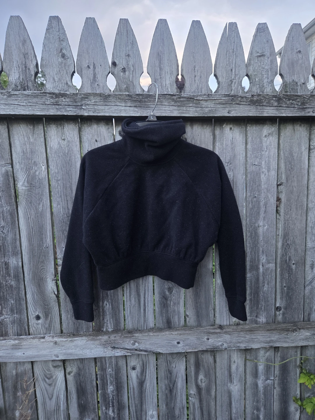 Old Navy Active Black Fleece Turtleneck Sweater Size S (6-7)