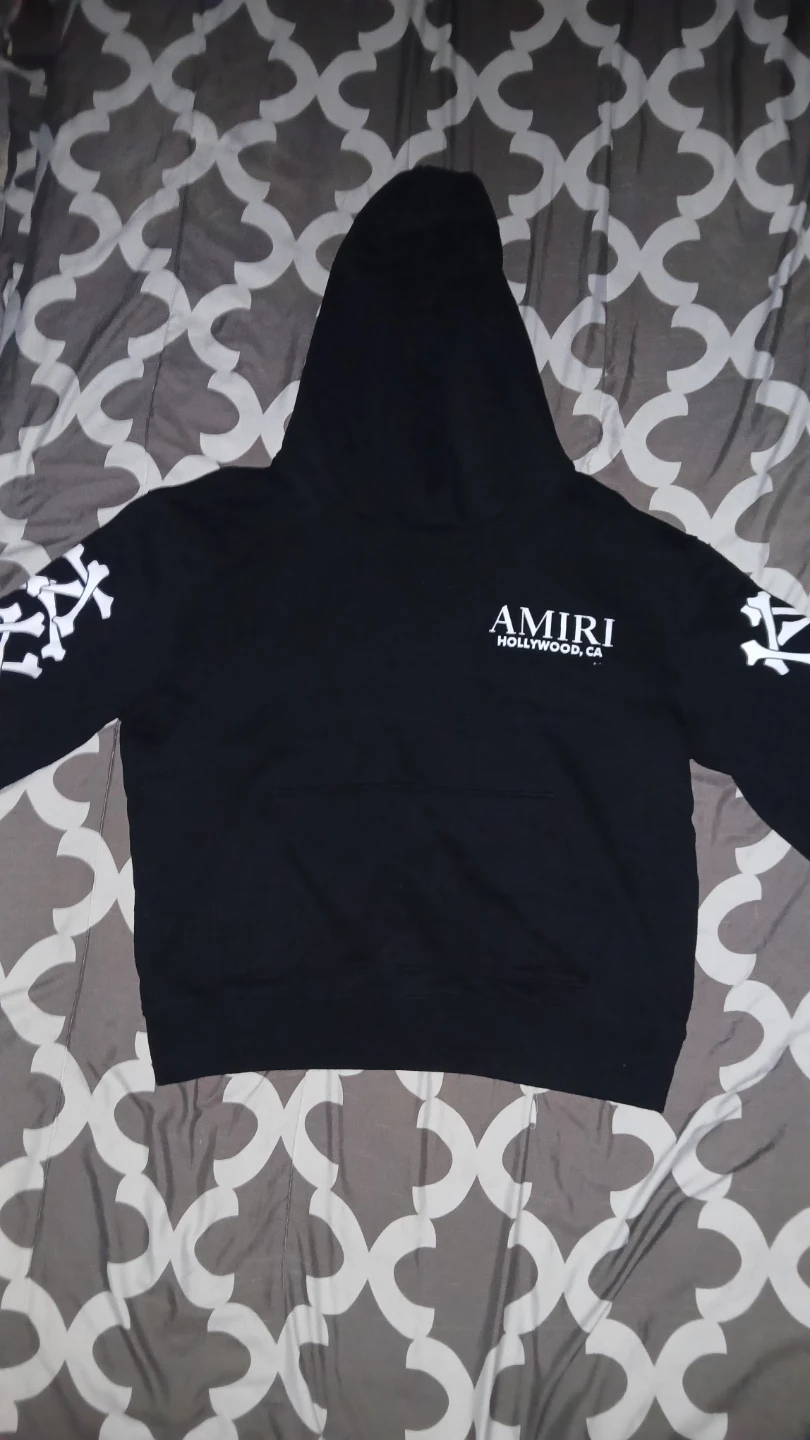 AMIRI Hollywood CA Black Hoodie Small