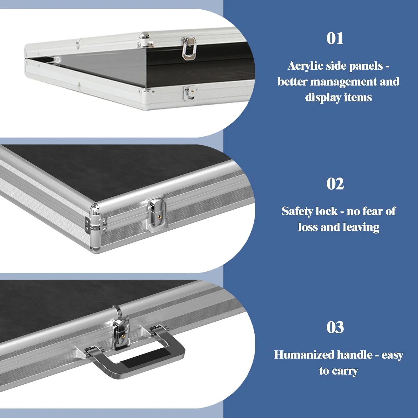 Aluminum Display Case for Trading Cards - photo 3