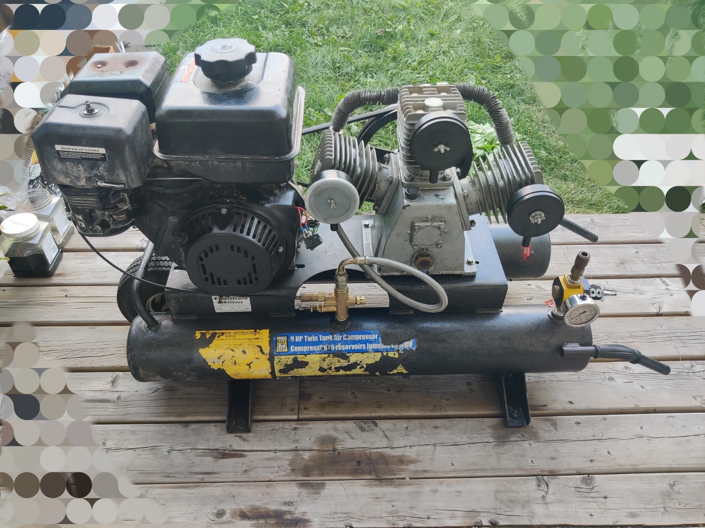 Gas air compressor