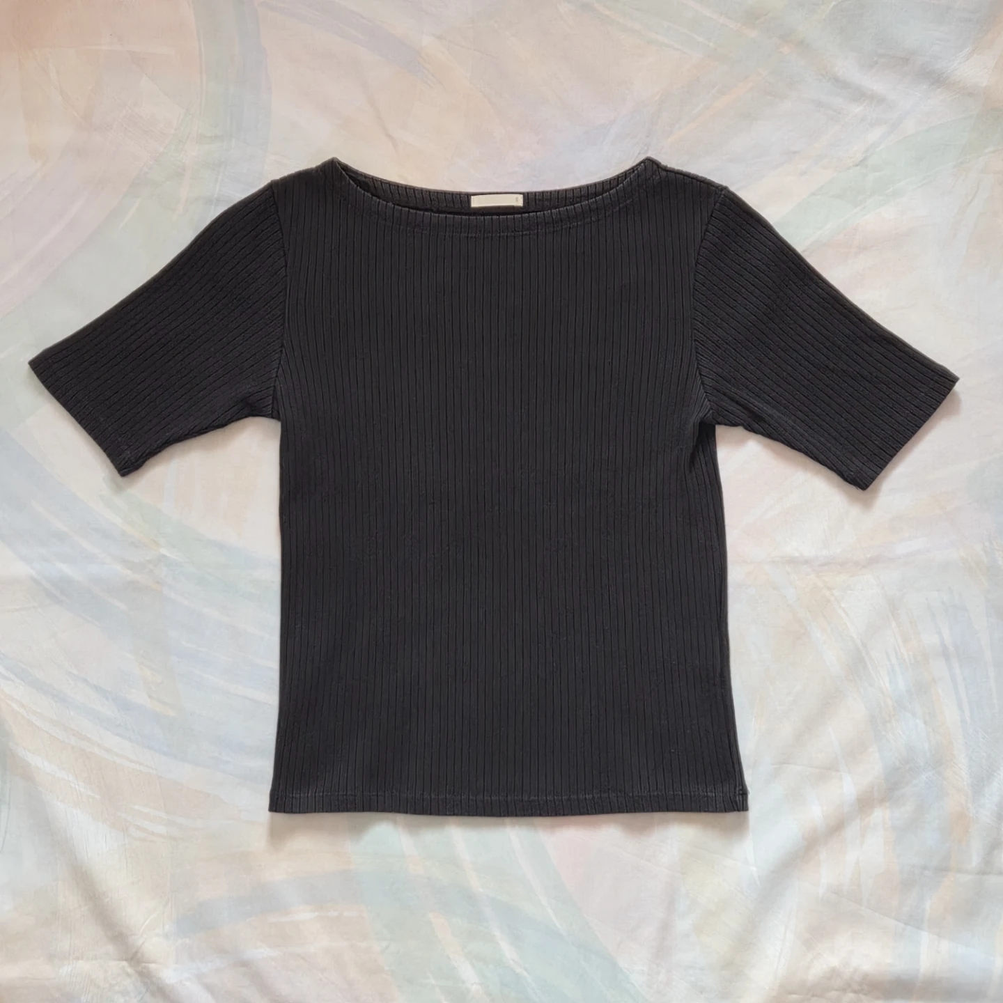GU Ribbed Black T-Shirt - photo 2