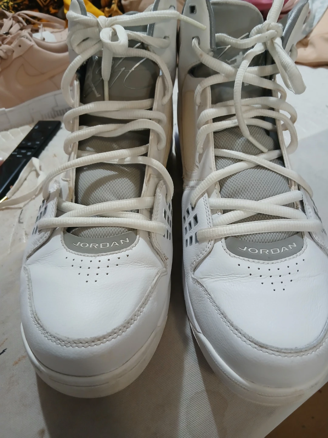 White Air Jordan High Top Sneakers - photo 5
