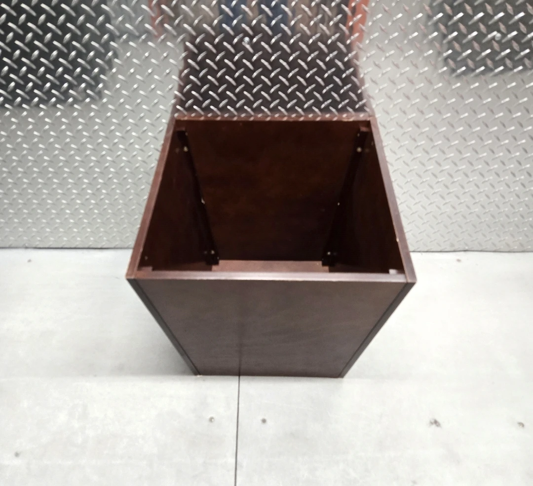 Modern Tapered Indoor Planter Storage Cube - Espresso - photo 2