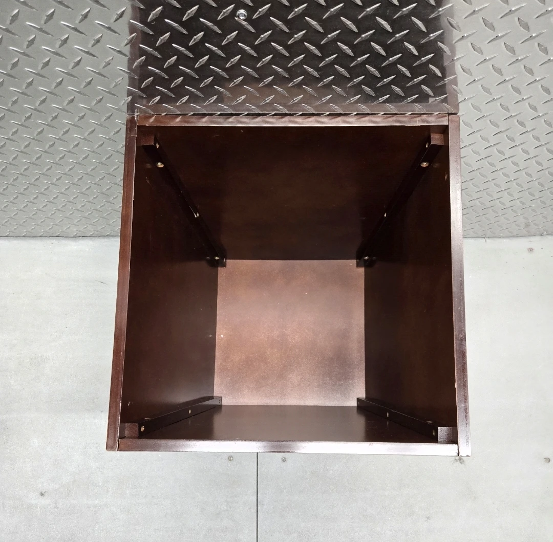 Modern Tapered Indoor Planter Storage Cube - Espresso - photo 4