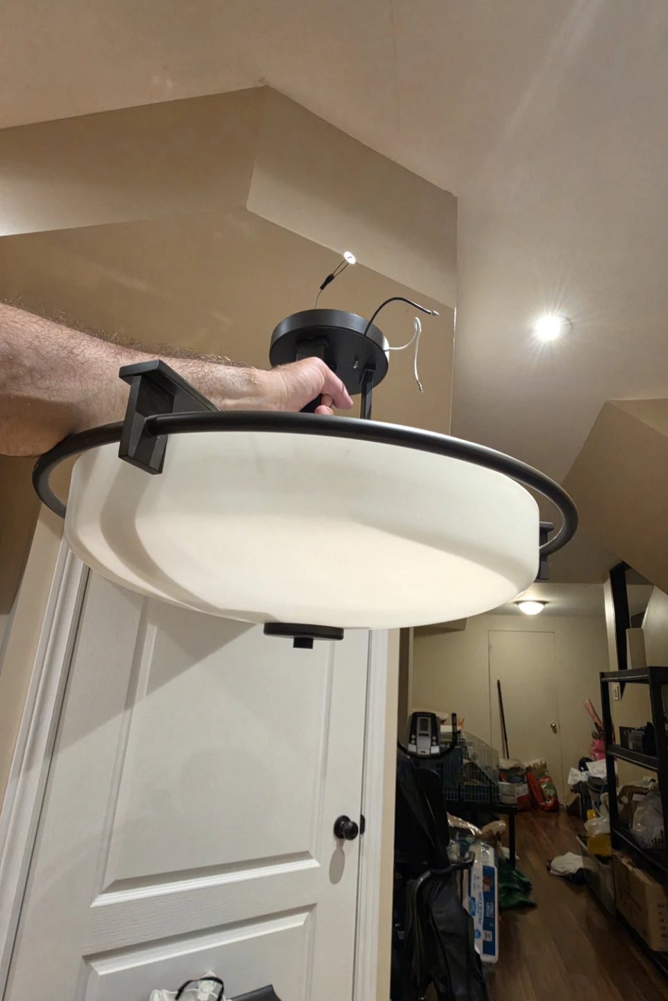 FREE - Set of 3 Flush Mount Ceiling Light Fixtures - photo 2