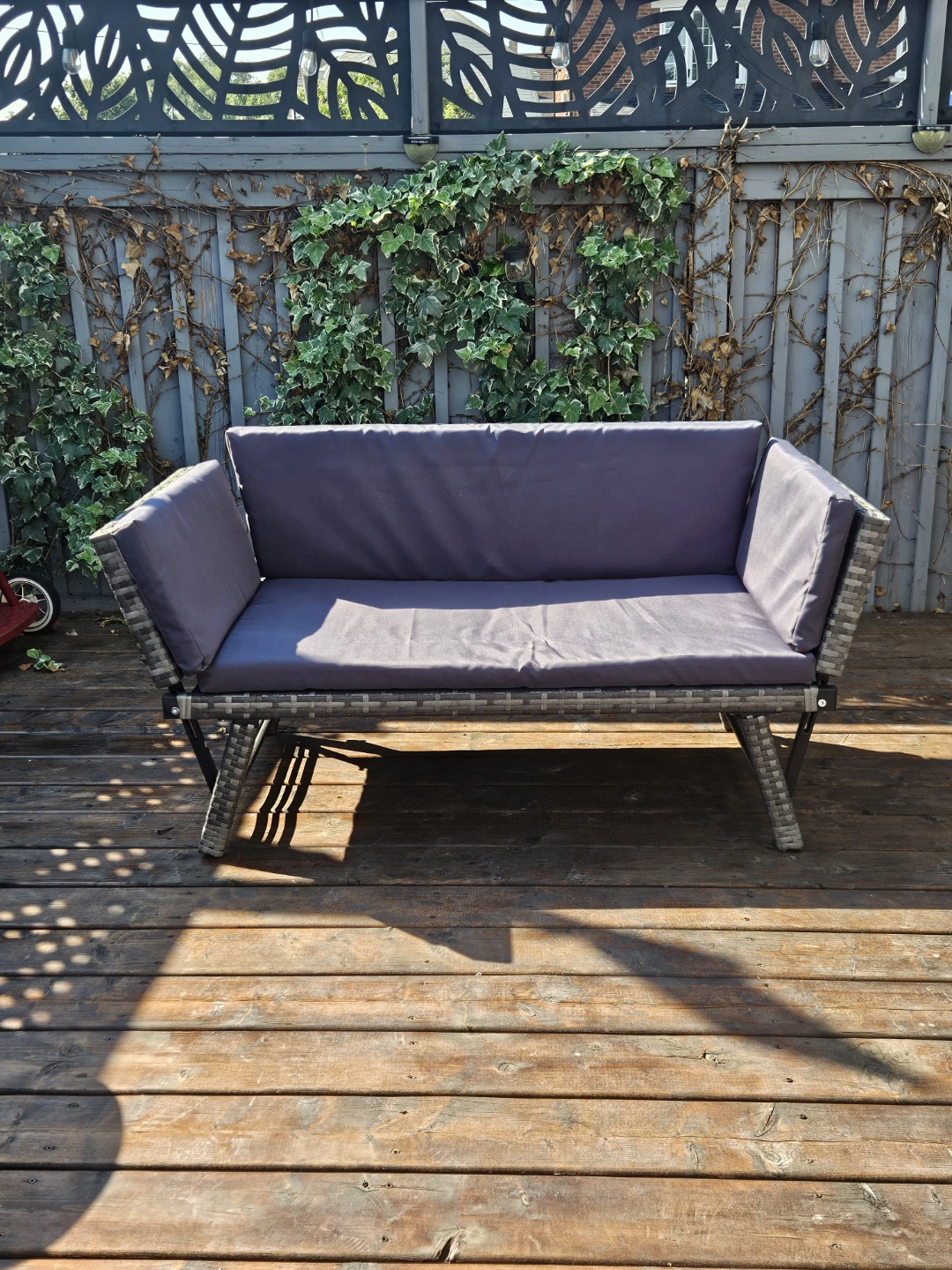 Outsunny Rattan Sofa Chair with Cushions