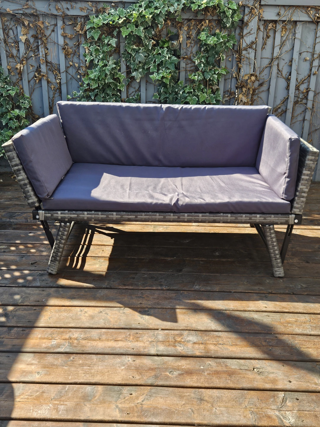 Outsunny Rattan Sofa Chair with Cushions - photo 2