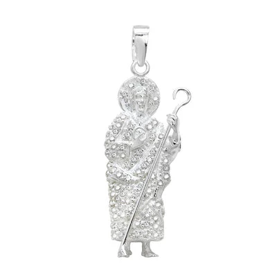 Silver Saint Jude Pendant with Chain - photo 2