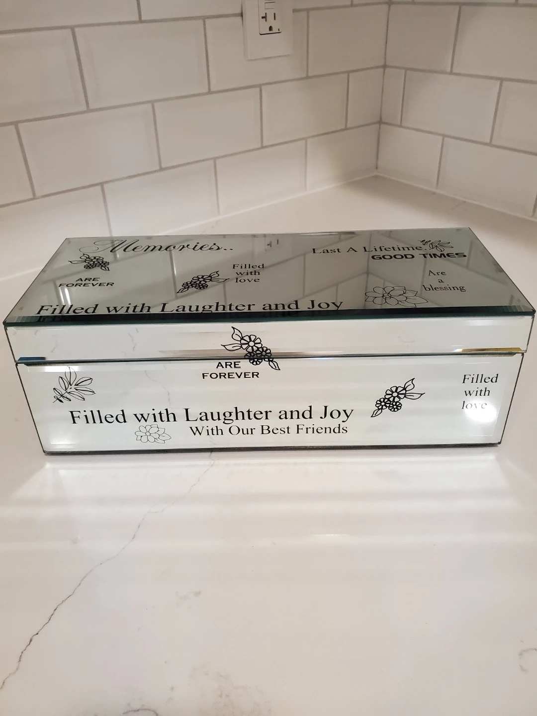 Mirrored Glass Jewelry/Keepsake/Trinket/Storage Box