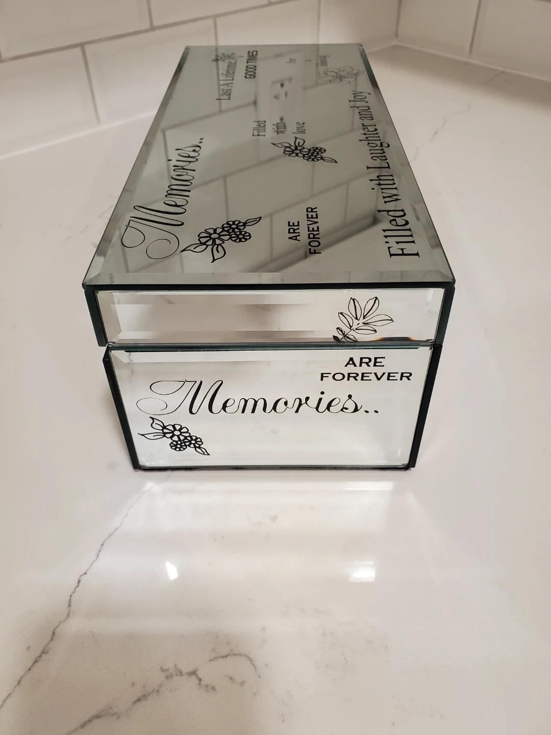 Mirrored Glass Jewelry/Keepsake/Trinket/Storage Box - photo 5