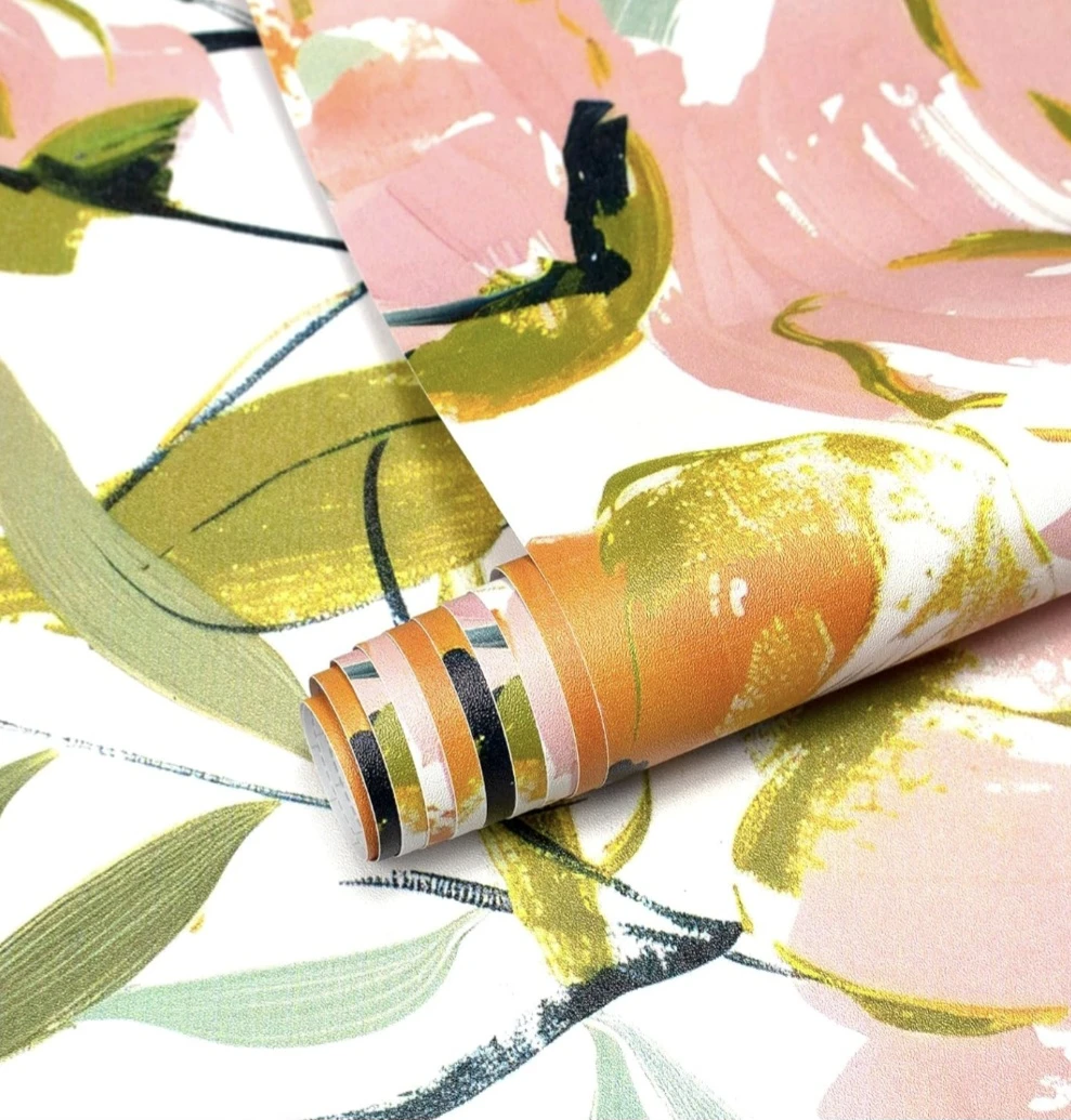Floral Peel & Stick Self-Adhesive Wallpaper 17.5"×118" - photo 2
