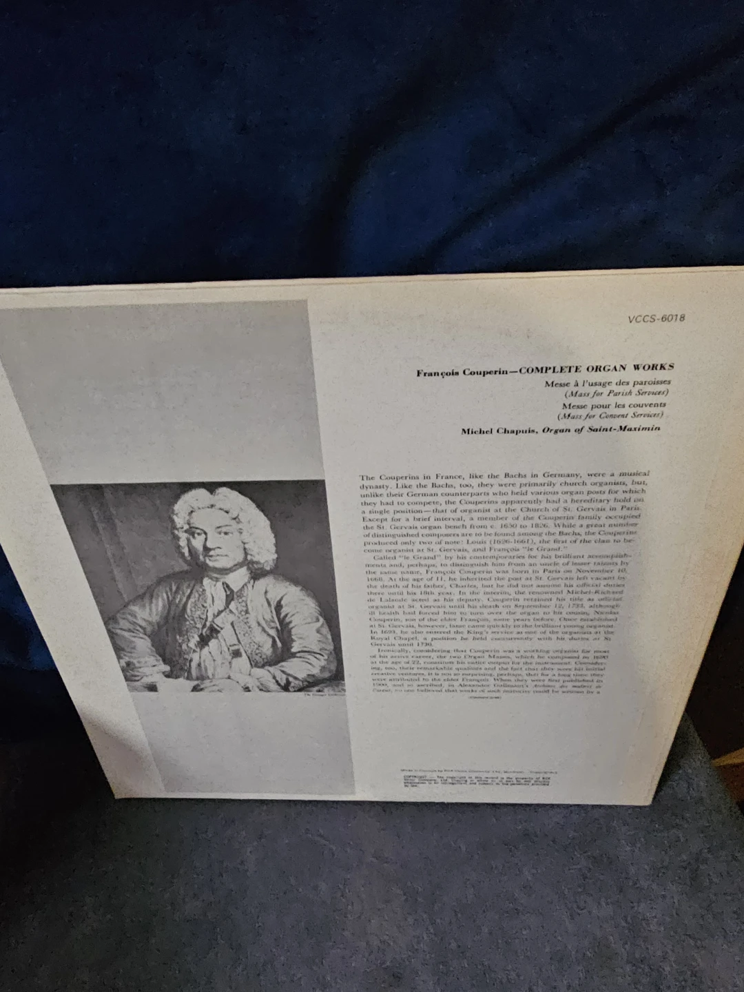 Francois Couperin Complete Organ Works Vinyl Record RCA Camden - photo 3