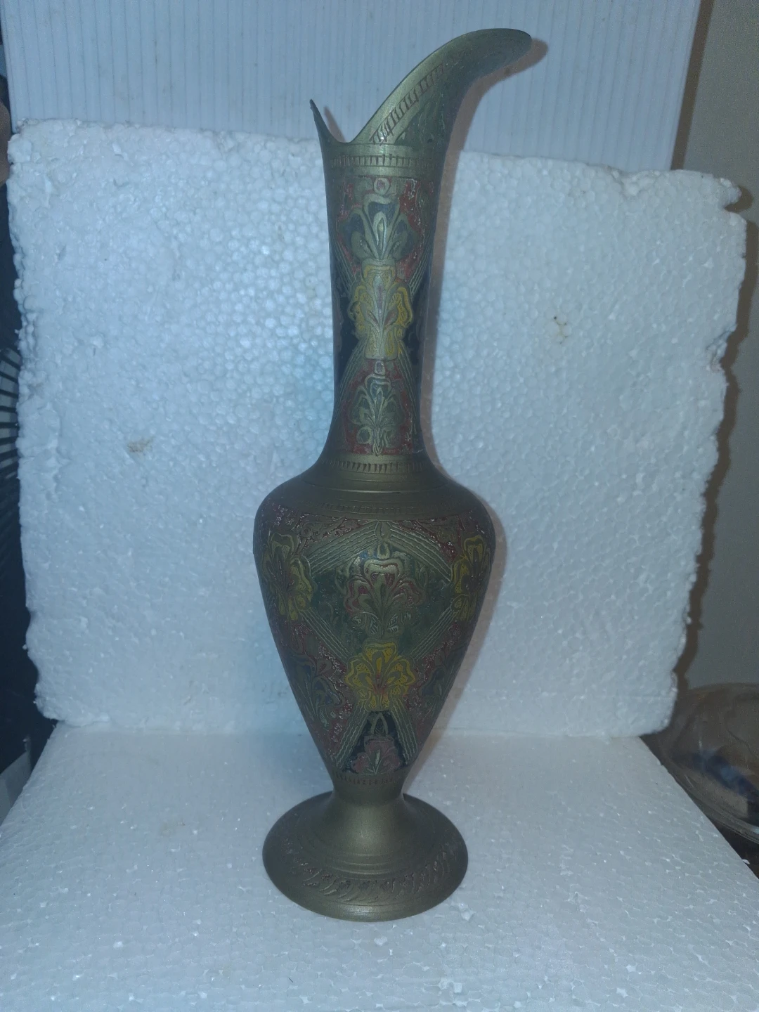 Vintage Decorative Brass Vase - photo 2