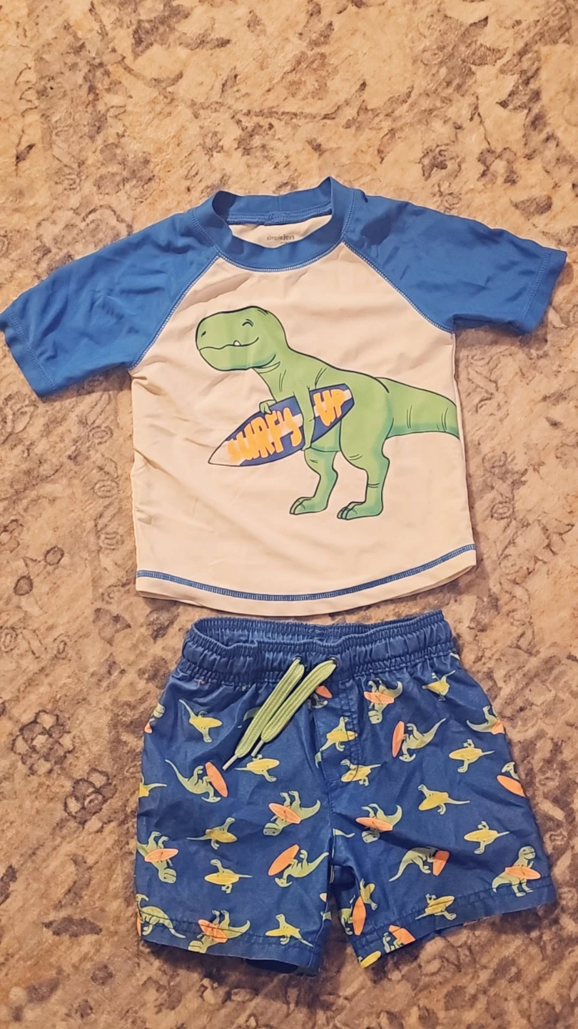 Carters Kids Dinosaur Swimsuit Set