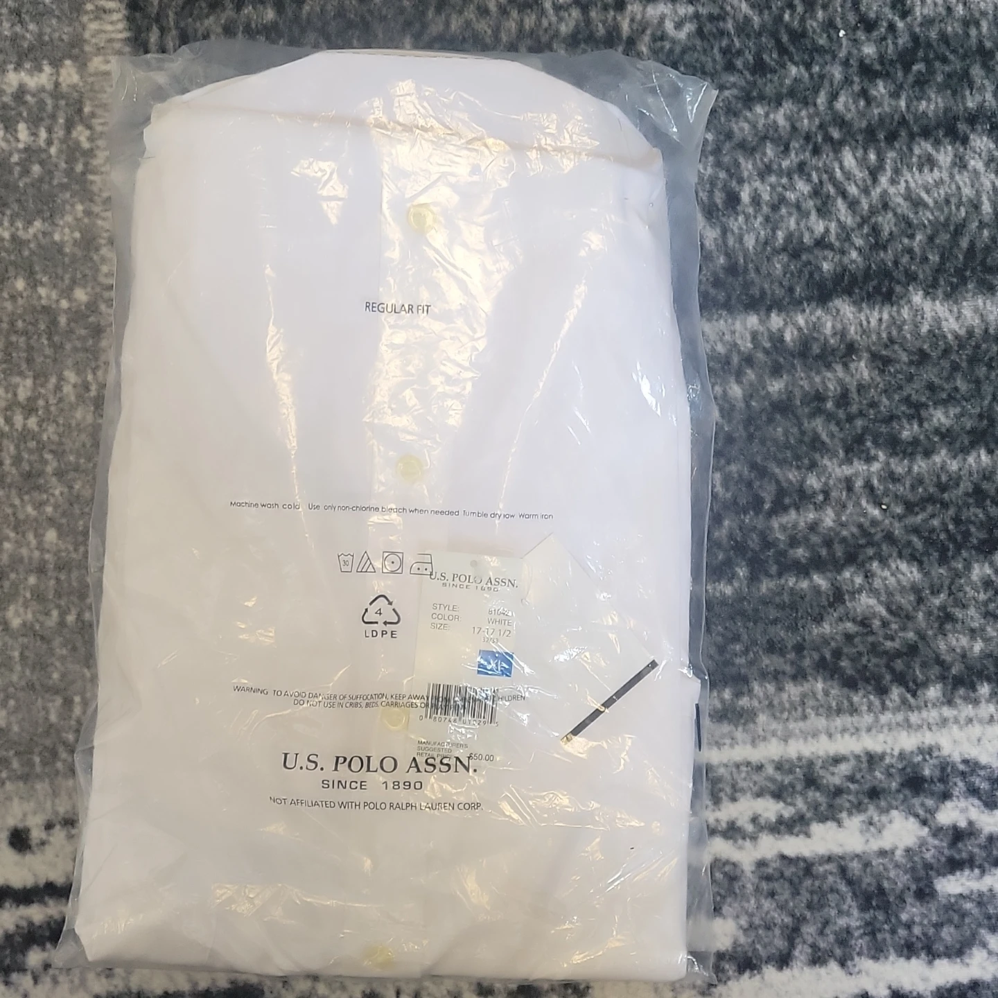 U.S. Polo Assn. Regular Fit Dress Shirt XL White - photo 4