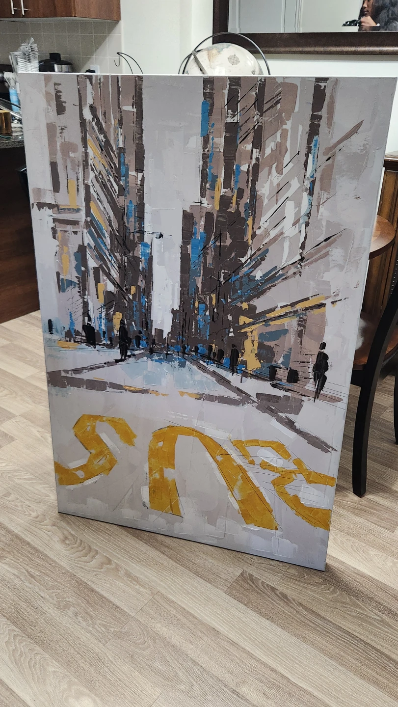 Canvas Wall Art - Abstract Cityscape
