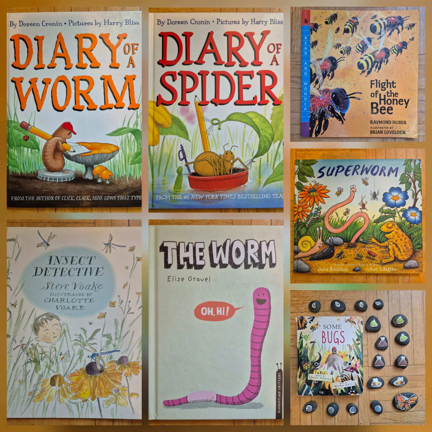 Set of 7 Books about Bugs for Kindergarten