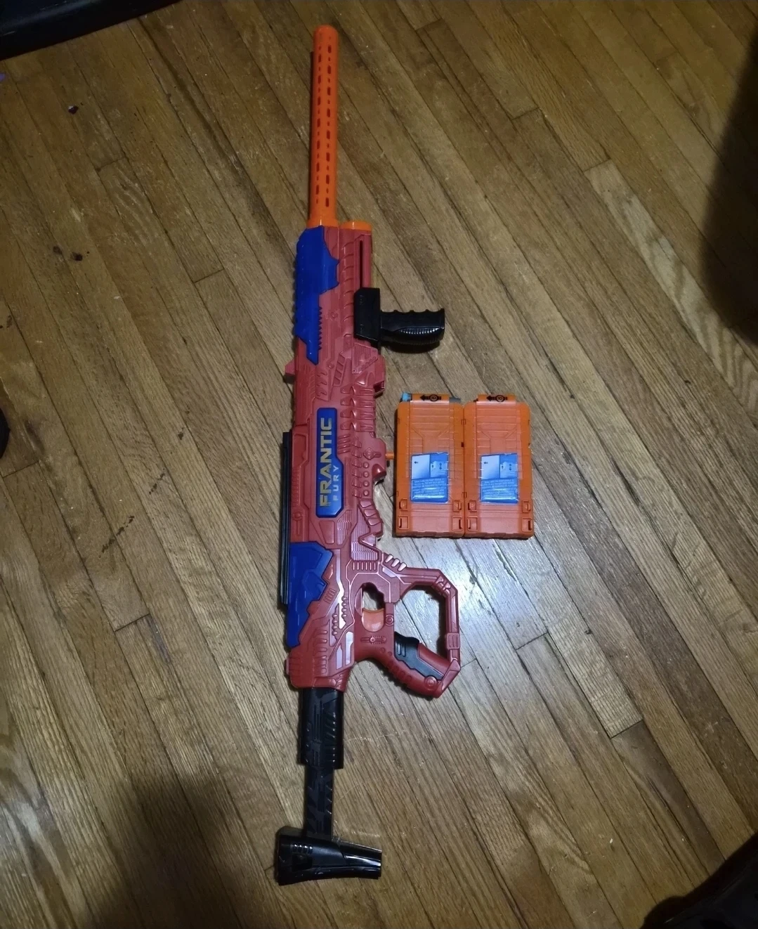 Frantic Fury Toy Gun with 2 Magazines