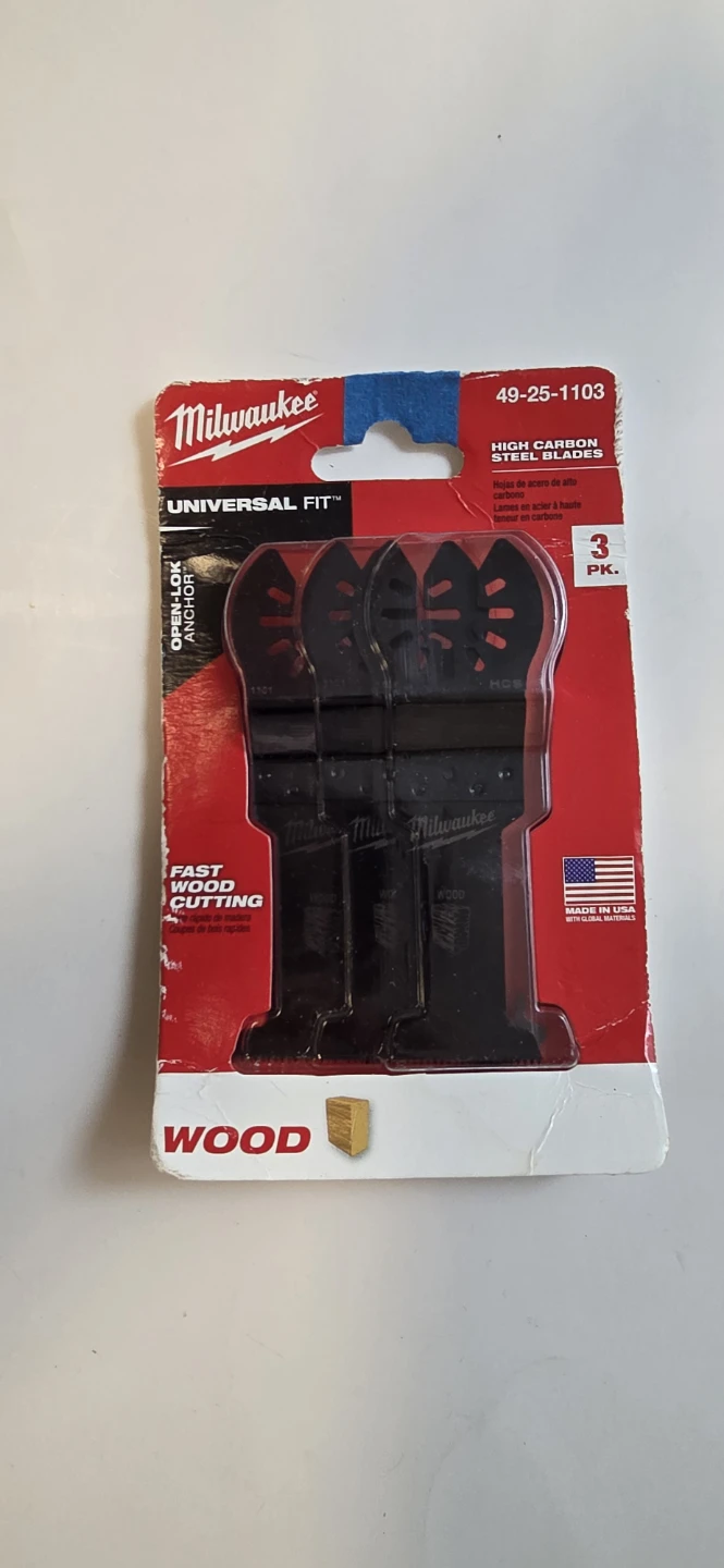 Milwaukee Fast Wood Cutting Oscillating Multi-Tool Blade 3 Pack