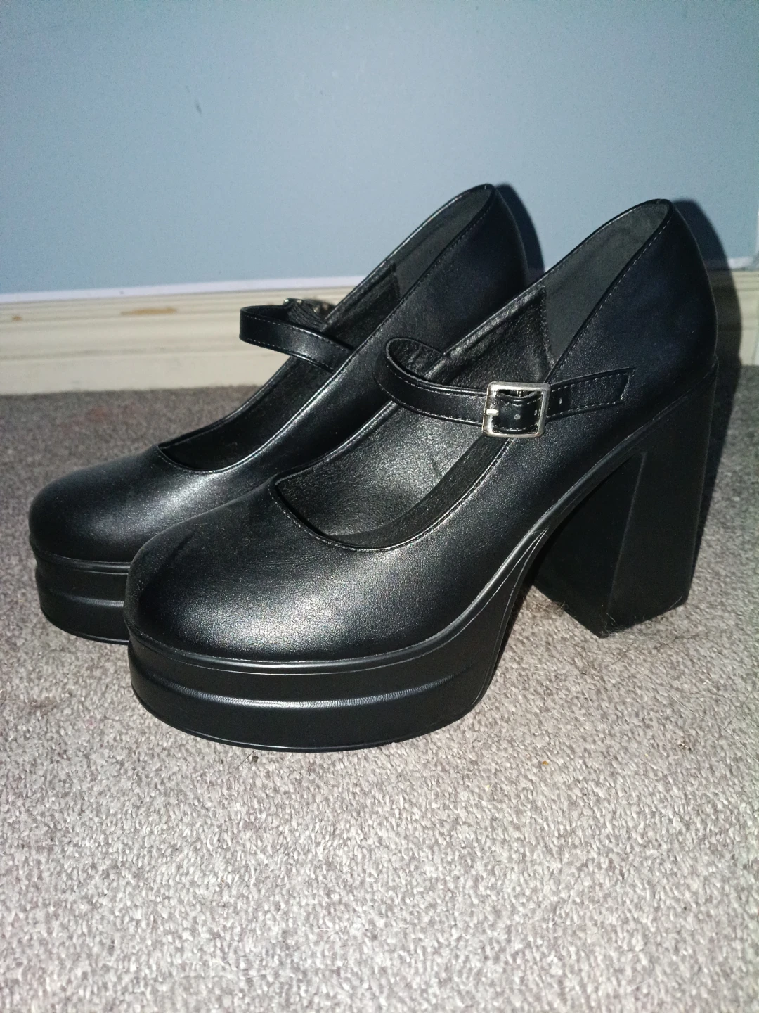 Black Platform heels
