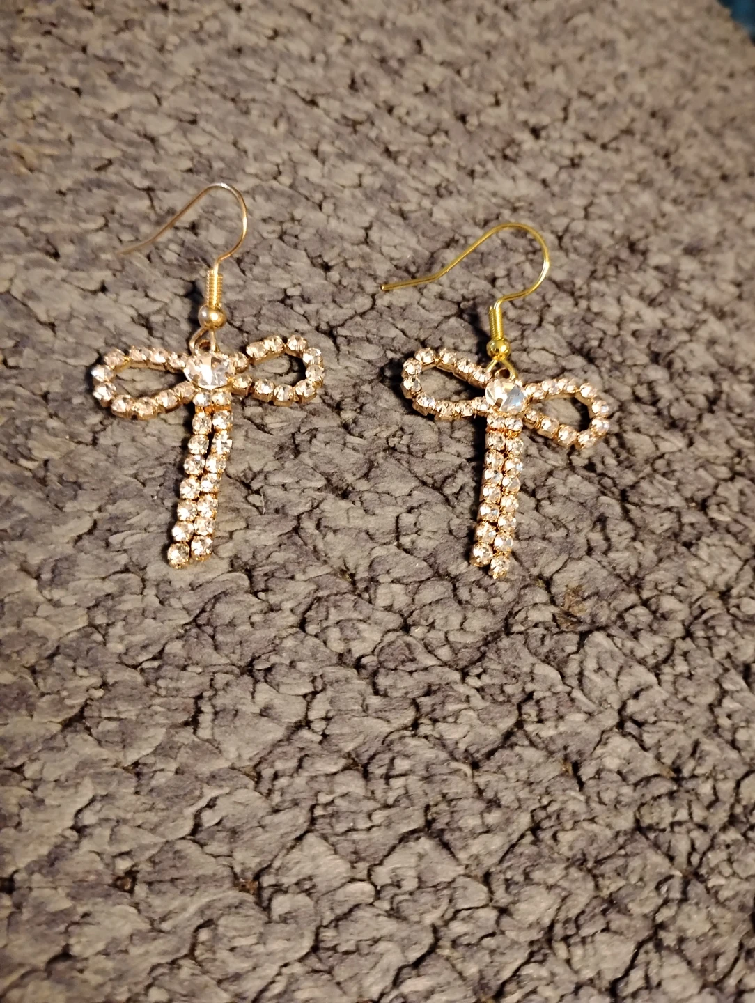 Sparkly Bow Earrings