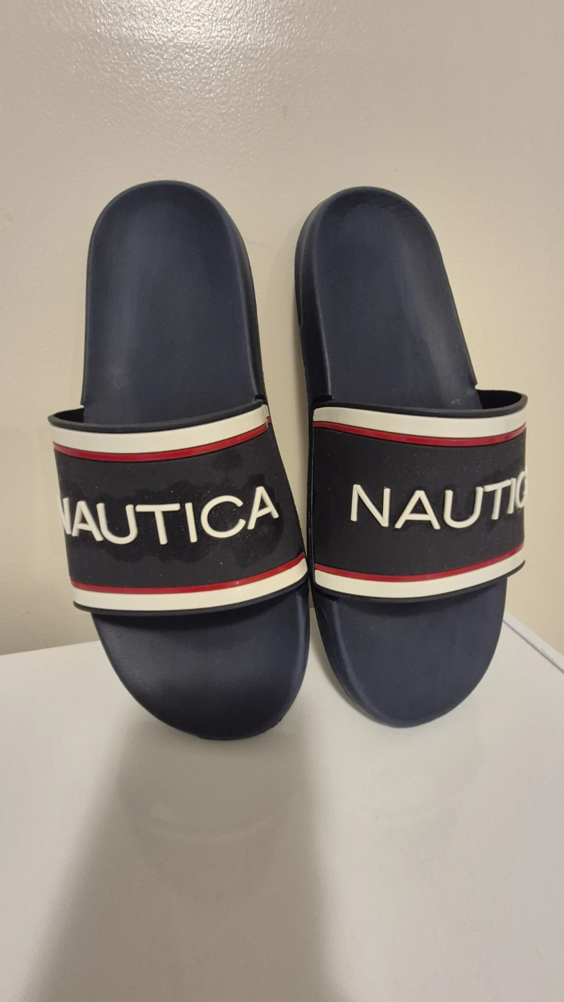 Nautica Navy Slides 🩴🩴- Size 10 - photo 2