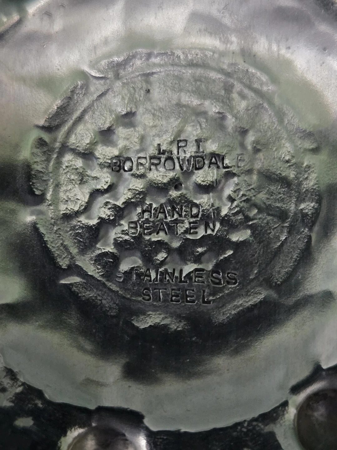RARE VINTAGE * Stainless Steel Hand Beaten * DISH - photo 3