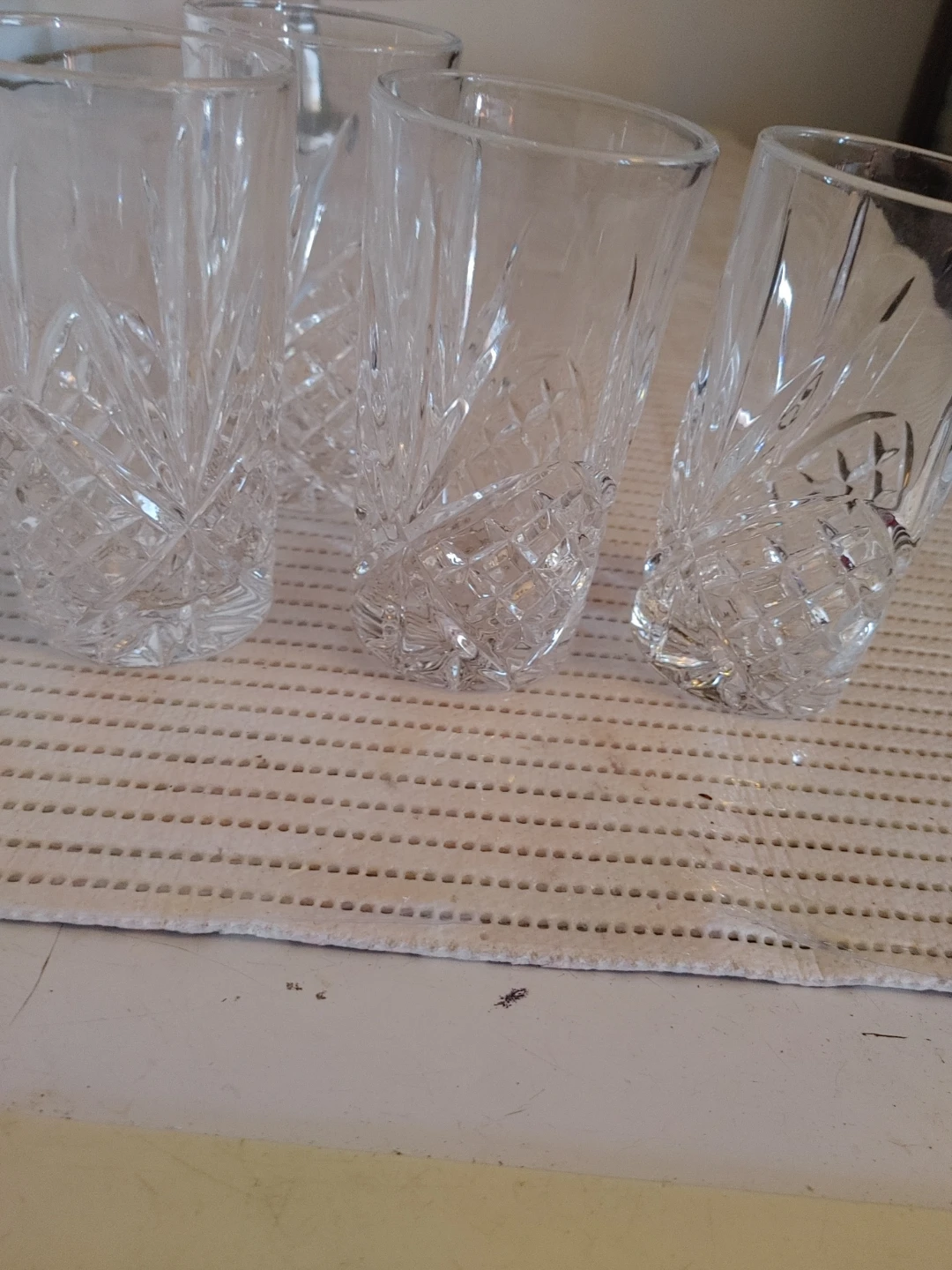 Set of 4 Clear glassTumblers